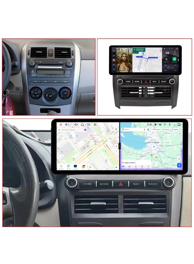 فيريكس نظام ستيريو سيارة أندرويد بشاشة 12.3 بوصة لتويوتا كورولا 2006-2013، ذاكرة وصول عشوائي 4 جيجابايت، ذاكرة تخزين 64 جيجابايت، يدعم Apple CarPlay وAndroid Auto لاسلكيًا، متوافق مع لوحة القيادة الأصلية، نظام ملاحة GPS، مشغل وسائط متعددة، واجهة بلوتوث سريعة. - Image 5